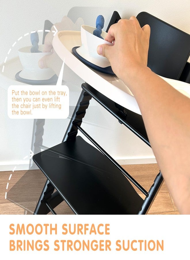 VIMKUS High Chair Tray Compatible with Stokke Tripp Trapp High Chair, Food Contact Grade Replacement Tray with Powerful Suction Surface Compatible with Tripp Trapp Tray - Image 3