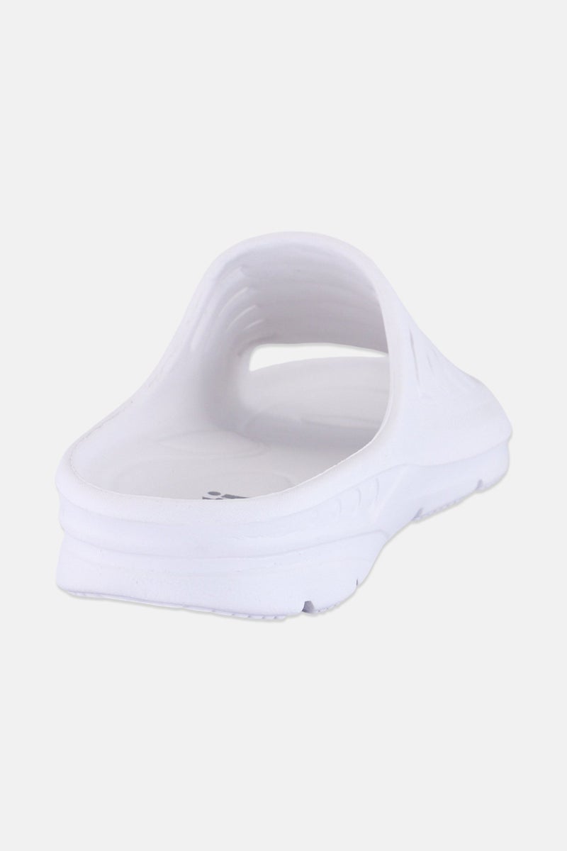 Xti Men Brand Logo Slip On Slides, White - Image 3