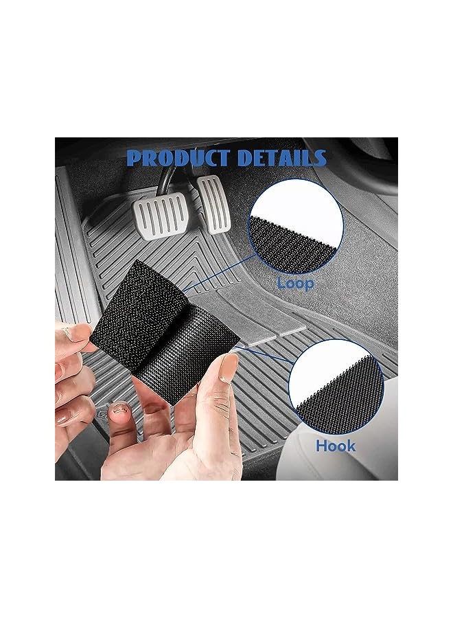 PROMASS promass Hook and Loop Strip Tape, 18 Pcs Reusable Washable Adhesive Sticky Heavy Duty Tape Double-Sided Adhesive Strip with 3 Sizes for Photo Frame Carpet Mirror Remote Controls Routers Curtain Strip  - Image 5