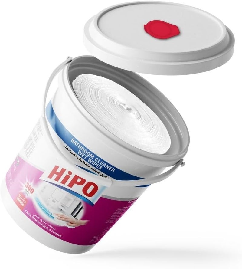 HiPO Wet Wipes for Bathroom Cleaning, 300 Wipes - Image 5
