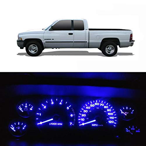 WLJH Blue Instrument Cluster Panel Gauge Dash Light Bulb Indicator Full Led Light Kit with Socket for Dodge Ram 1500 2500 3500 1994-2001, Pack of 20 - Image 1