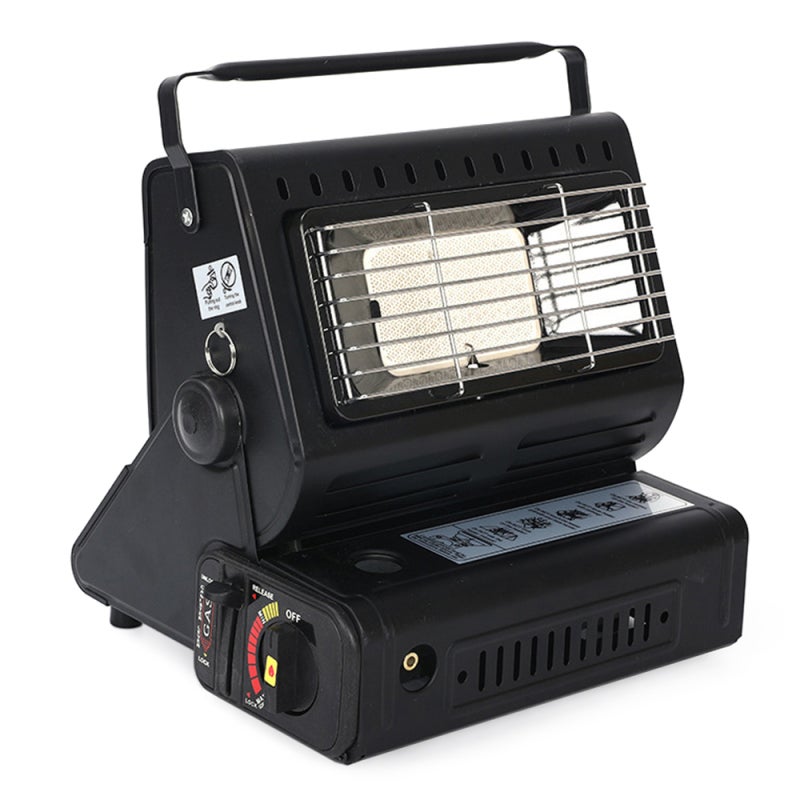 Portable Gas Heater 1300W: Piezoelectric Ignition - Adjustable Temperature Control, High-intensity Iron Build Ceramic Gas Heater for Camping, Fishing, Outdoor Garden Use - Image 1