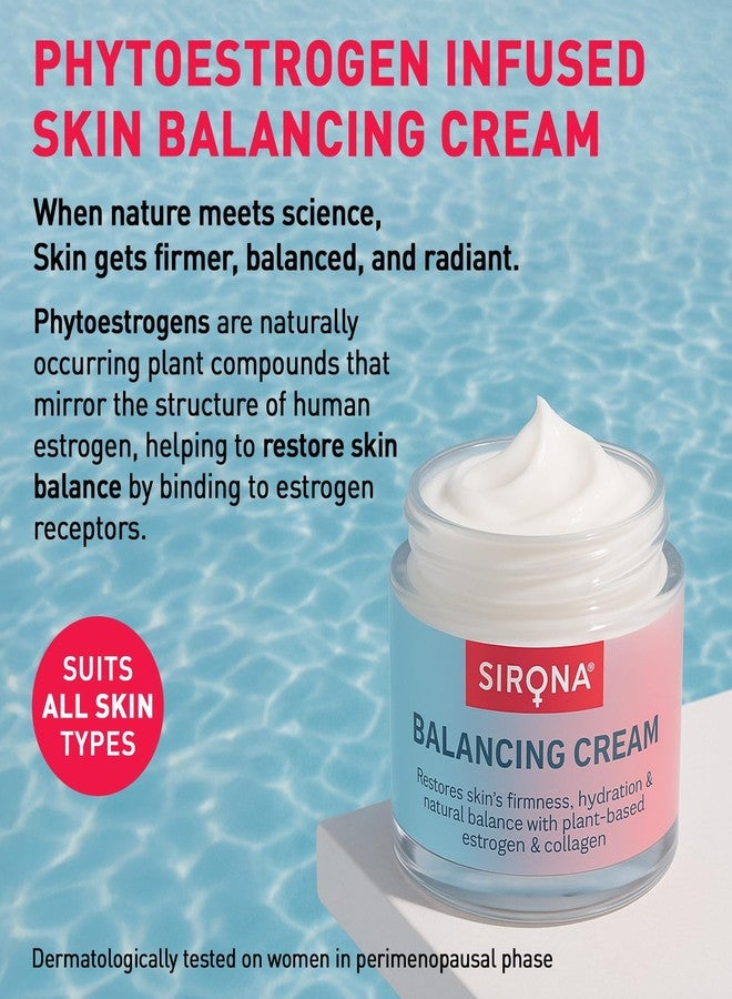 Sirona Skin Balancing Face & Body Cream for Women - 50 GM (Pack of 1) | Hydrating & Firming Moisturizer for Perimenopausal and Menopausal Skin | Restores Moisture & Elasticity | Dermatologically Tested - Image 3