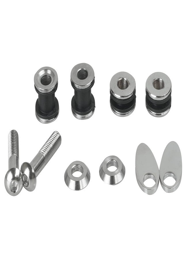 SWESGI Steel Detach Sissy Bar Rack Docking Hardware Kit Compatible with 2006-2017 Harley Dyna FXD, FXDC, FXDL and FXDSE and 2006-2008 FXDB models,Black - Image 4