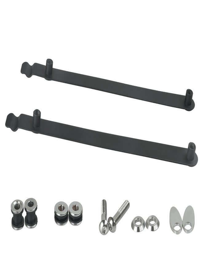 SWESGI Steel Detach Sissy Bar Rack Docking Hardware Kit Compatible with 2006-2017 Harley Dyna FXD, FXDC, FXDL and FXDSE and 2006-2008 FXDB models,Black - Image 2