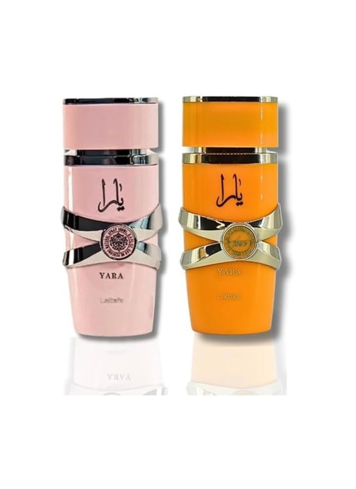 Lattafa - Yara + Yara Tous Gift set Eau De Perfume 100ml each - Image 1