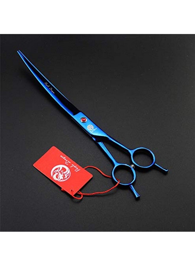 Purple Dragon 8.0 inch Dog Hair Cutting, Curved and Thinning Scissors Shear Pet Grooming Tool Kit - Image 4