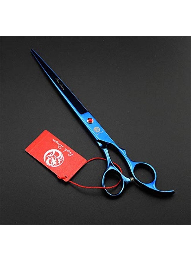 Purple Dragon 8.0 inch Dog Hair Cutting, Curved and Thinning Scissors Shear Pet Grooming Tool Kit - Image 2