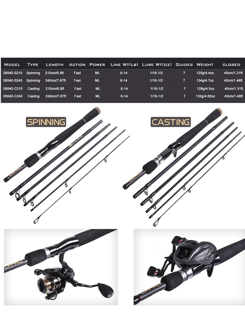 LEO Straight Handle Multi Section Sub Rod Sea Fishing Rod  - Image 1