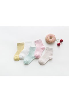 Child Absorb Sweat and Ventilate Socks 5 Pairs High Quality Socks One Size Fits All