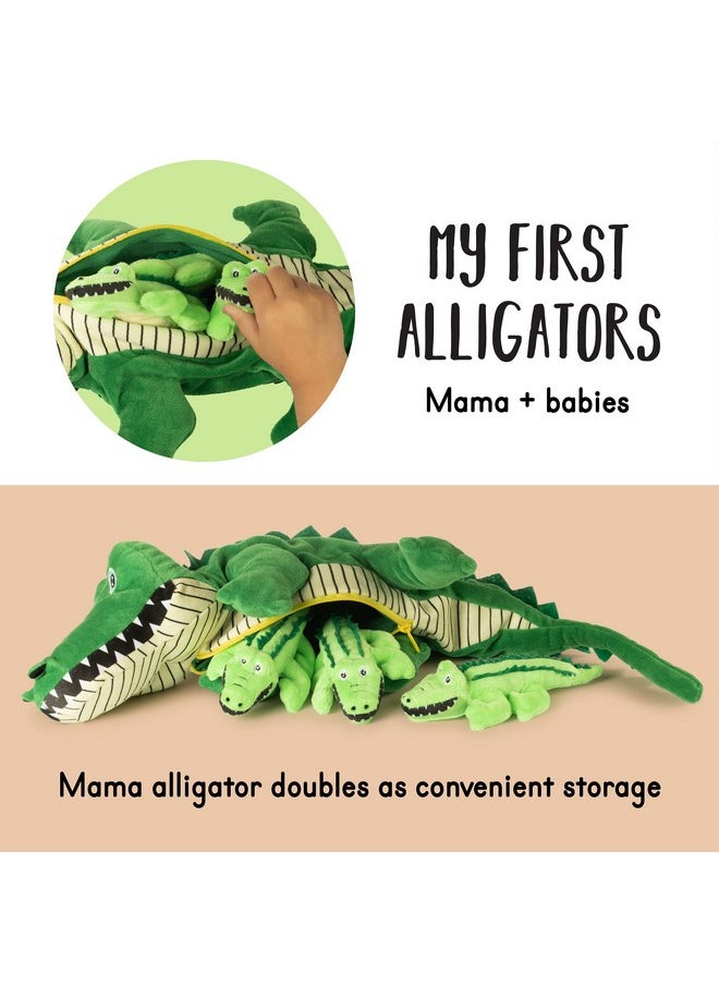 Plush Creations Talking Stuffed Mommy Alligator With 3 Baby Alligators In Her Tummy | Stuffed Animal Family | Stuffed Animal Mom And Baby | Baby Toy Stuffed Animals | Stuffed Animals For Ages 0+  - Image 3