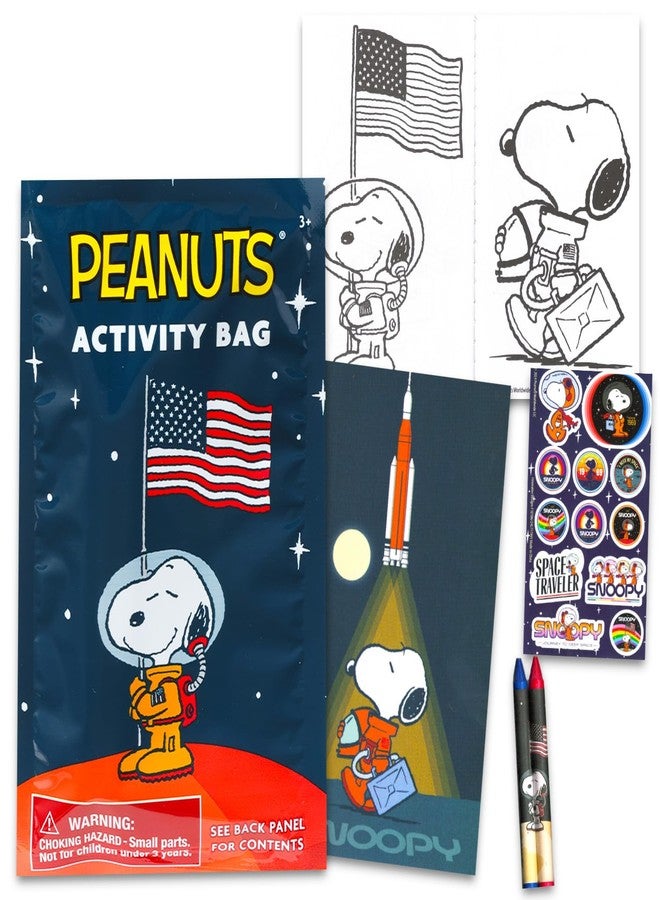 Peanuts Charlie Brown Mini Party Favors Set for Kids - Bundle with 24 Mini Snoopy Charlie Brown Play Packs with Coloring Pages, Stickers and More | Snoopy Birthday Party Supplies - Image 4