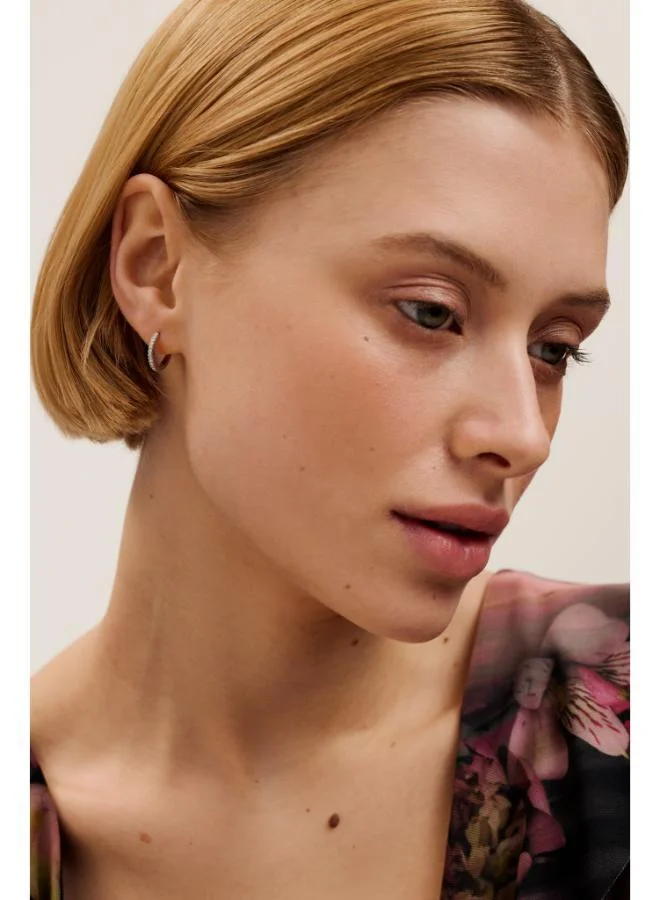 Ted Baker HEPLIE: Crystal Hoop Earrings