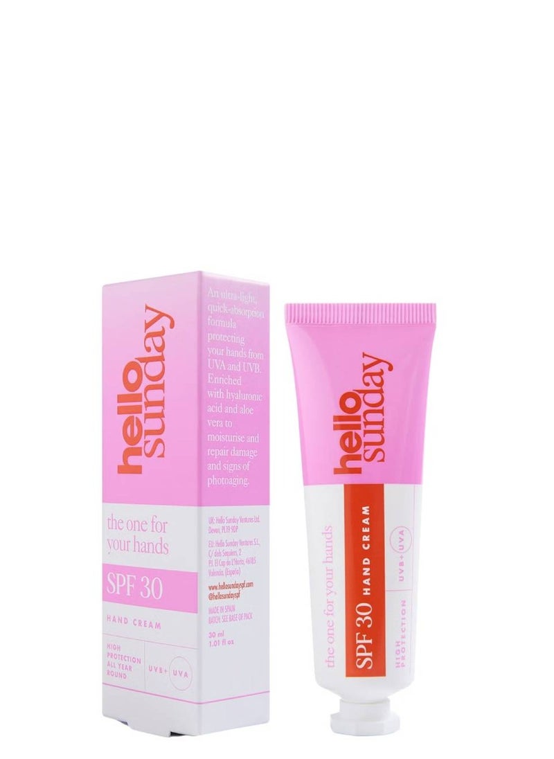 hello sunday HELLO SUNDAY The One For Your Hands Hand Cream SPF30 30ml  - Image 1