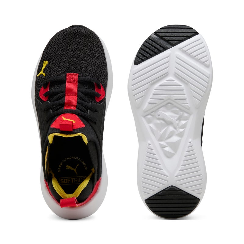 PUMA Soft Enzo NXT Kids Unisex Black Trainers - Image 4