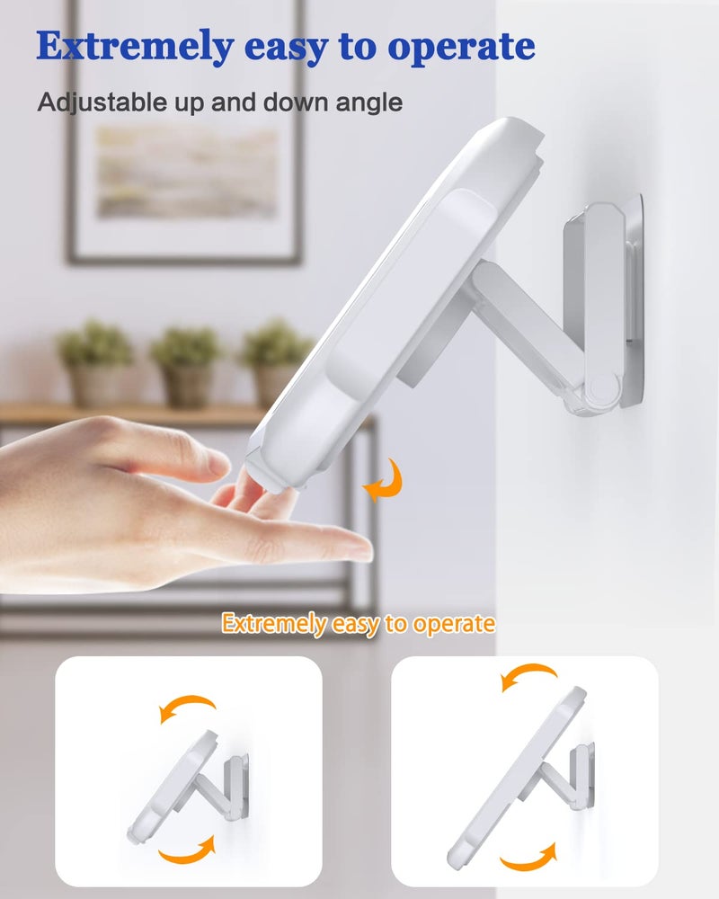 Mistriddle Waterproof Shower Phone Holder with 360Â° Rotation, Angle Adjustable, Wall Mounted Phone Holder for Bathroom Mirror Bathtub Kitchen, Up to 6.8 Inch (Upgraded) - Image 4