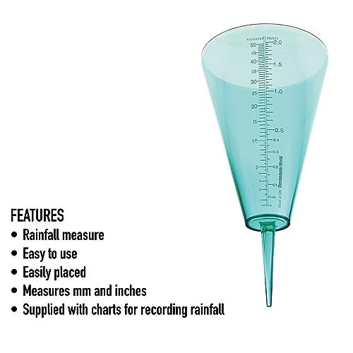 Thermometer World Rain Gauge to Monitor Rainfall Levels with Easy Read Scale The Perfect Outdoor Rain Meter for Your Garden - Image 4