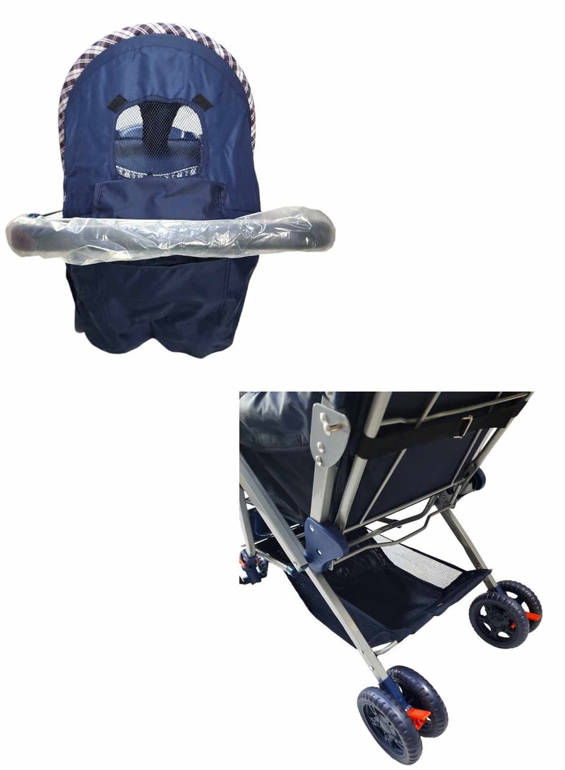 إفريثينج فور كيدز عربية أطفال بعمر 0-3 سنوات بمقبض قابل للعكس ومظلة خفيفة الوزن - Image 4