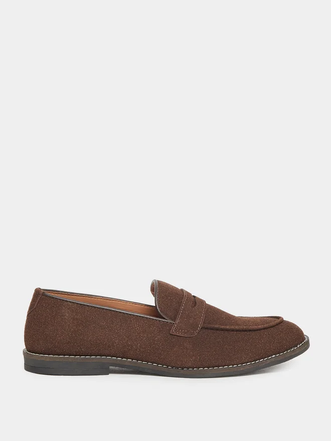 Styli Classic Suede Look Slip-On Loafers