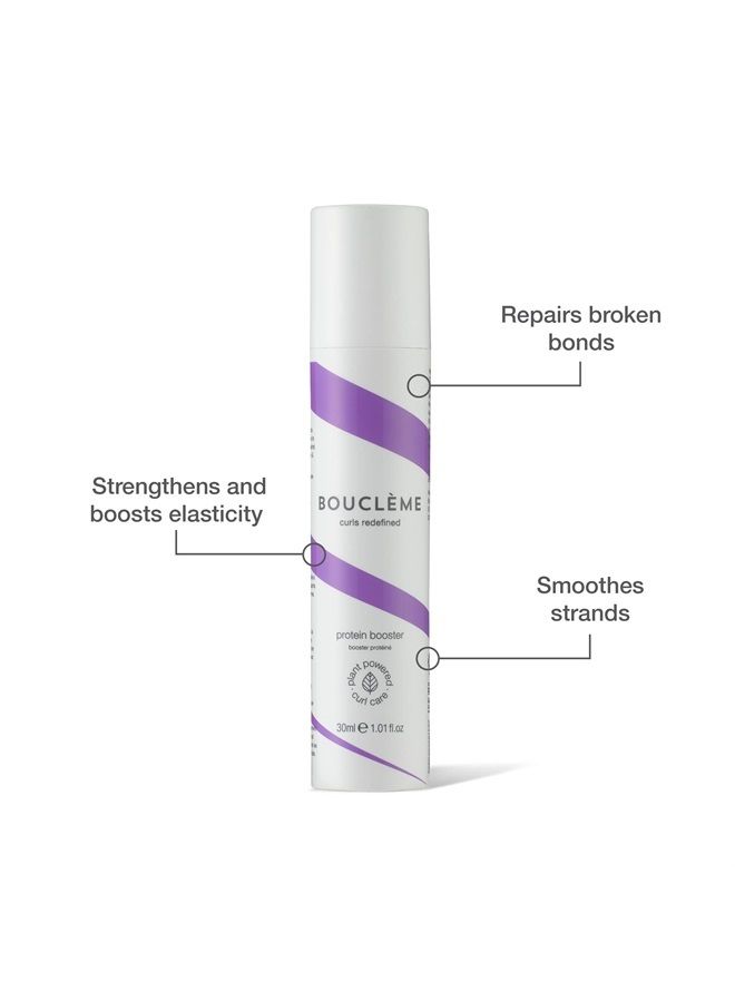 Boucléme Bouclème Protein Booster - Power Up Your Curls - Enhance Elasticity and Protect Against Breakage - 99% Naturally Derived Ingredients and Vegan- 1 fl oz - Image 3