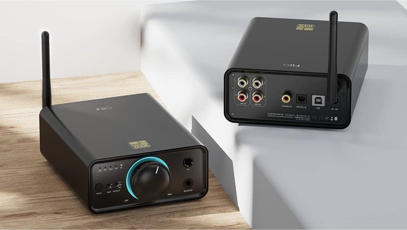 FiiO مضخم سماعات بلوتوث FiiO K7BT DAC HiFi متوازن AK4493S*2، XMOS XU208 PCM384kHz DSD256، مدخلات USB/بصري/محوري/RCA، مخرج 6.35mm/4.4mm (قابس أمريكي) - Image 2