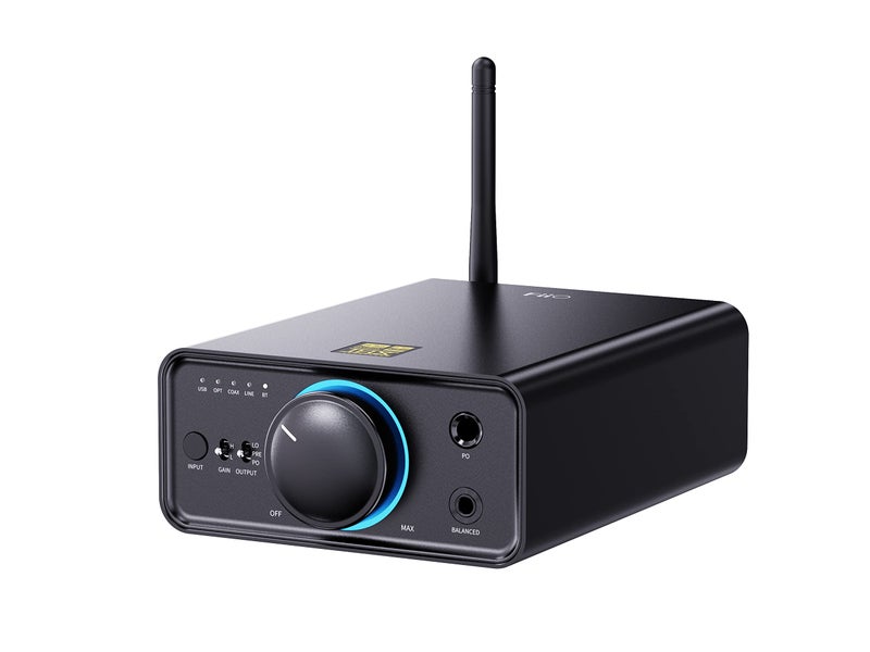 FiiO مضخم سماعات بلوتوث FiiO K7BT DAC HiFi متوازن AK4493S*2، XMOS XU208 PCM384kHz DSD256، مدخلات USB/بصري/محوري/RCA، مخرج 6.35mm/4.4mm (قابس أمريكي) - Image 4