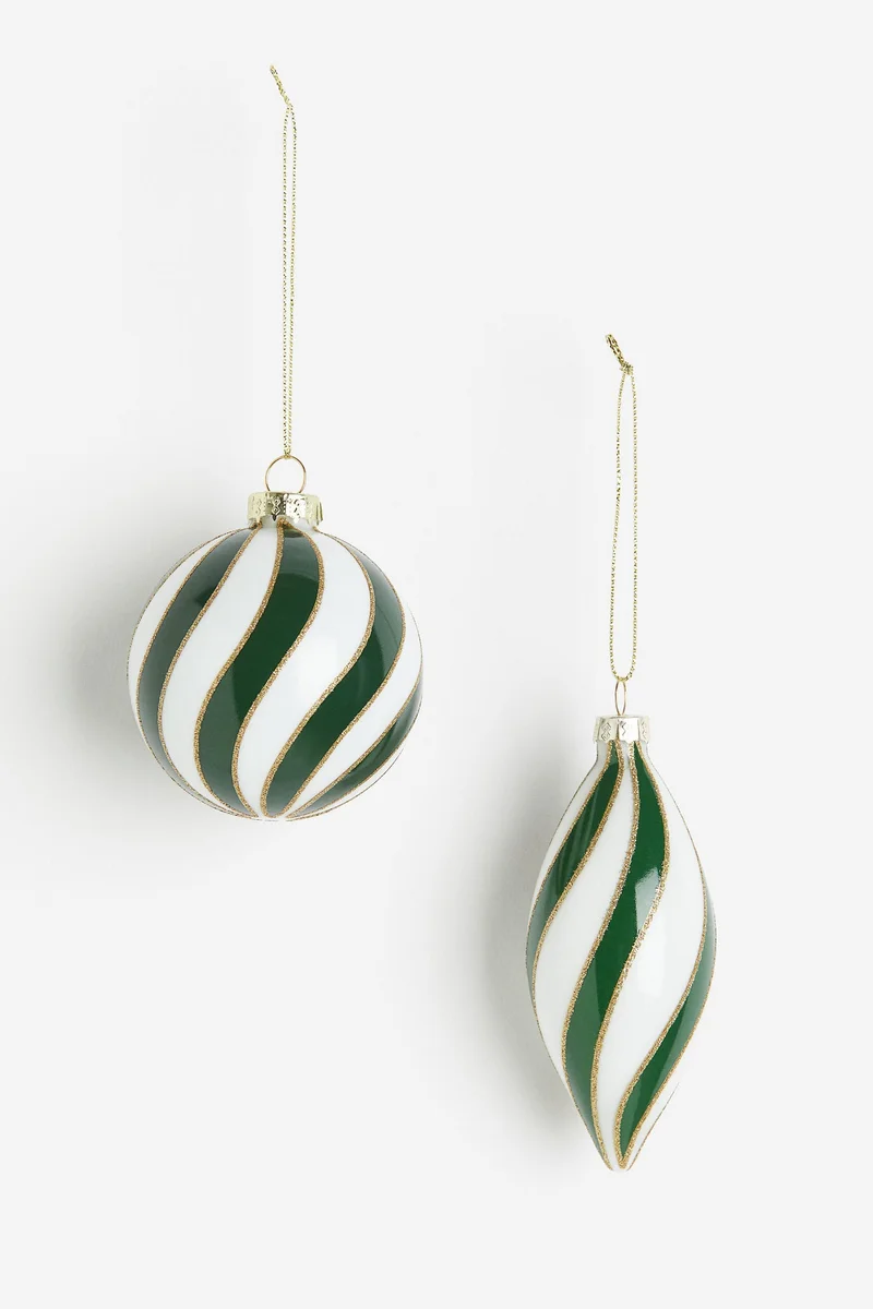 H&M 2-pack Christmas tree decorations