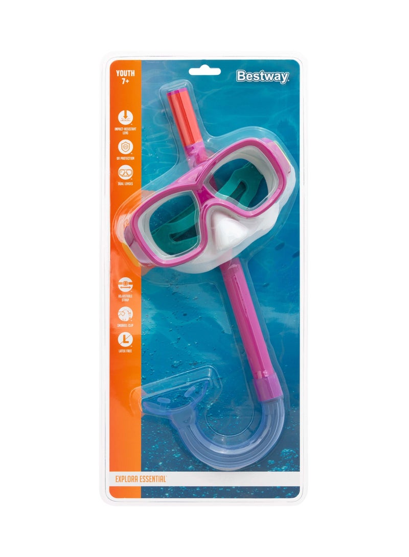 بست واي قناع الغطس الأساسي إكسبلورا من بيست واي، قطعتان - Image 3