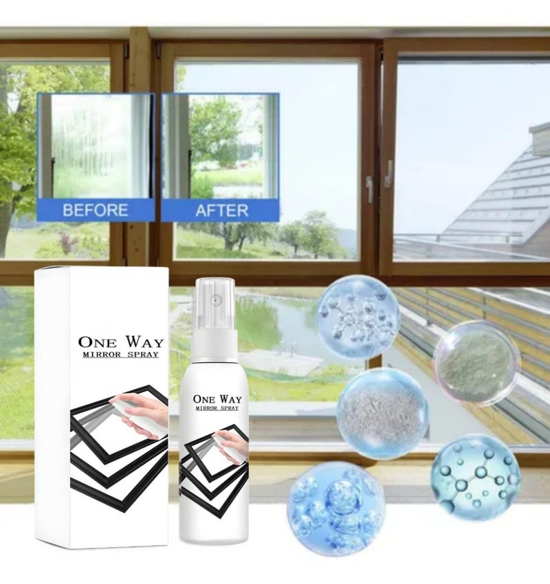 VISIONEX One Way Privacy Spray for Glass Windows,Car Rearview Mirrors SprayNano Coating One Way Mirror Spray, Mirror Effect Spray (4) - Image 2