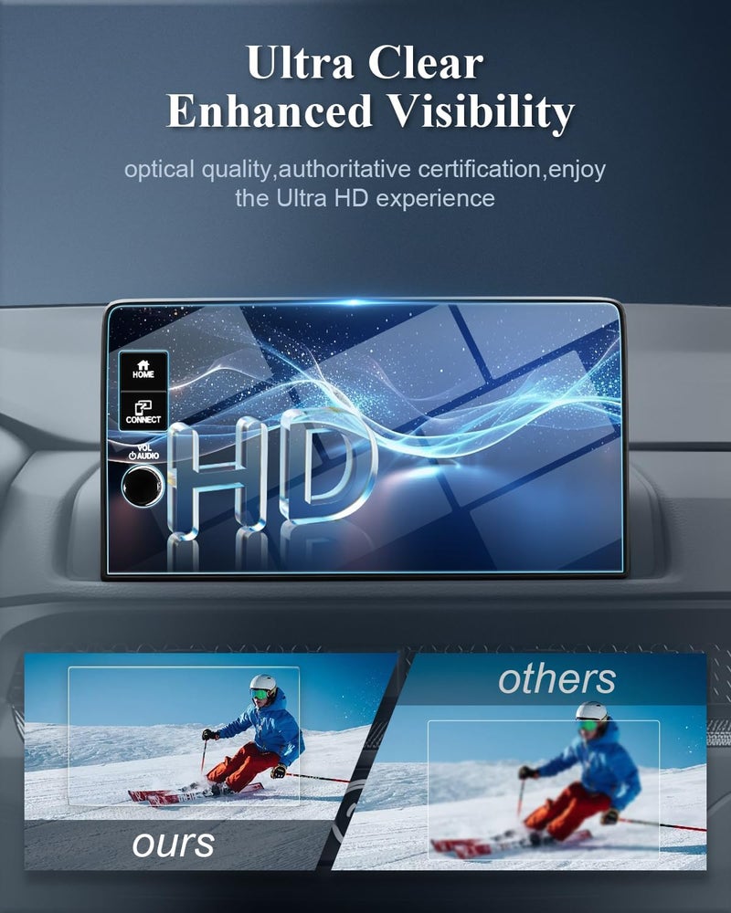 BIBIBO for 2026 Honda CRV Screen Protector 2026 Honda CR-V (LX/EX/Sport Hybrid/EX-L/TrailSport Hybrid/Sport-L Hybrid )9" Touchscreen [Tempered Glass Anti-Scratch Ultra-Clear] Honda CRV Accessories 2026 - Image 2