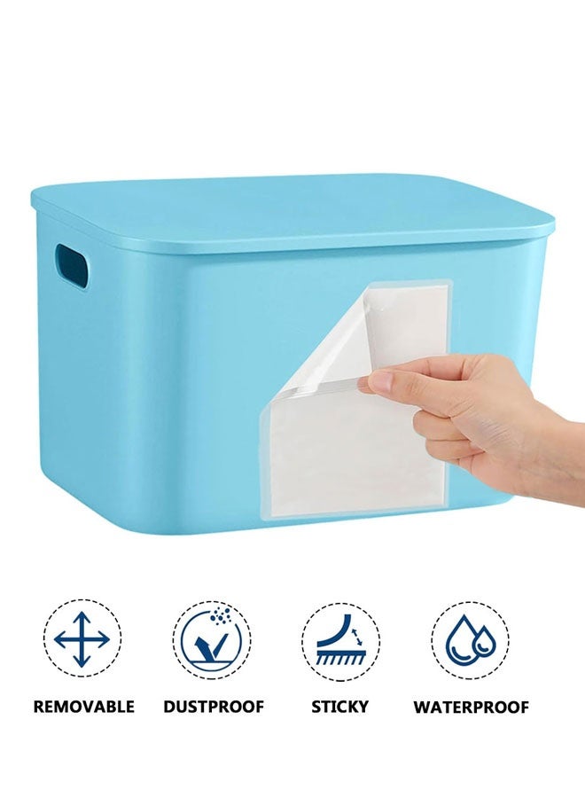 HAWAWA 10 PCS Self Adhesive Index Card Pockets with Top Open, Clear Plastic Label Holder for Cards of Note, Library and Business, Adhesive Label Pockets & Card Holder A4 21×29.7cm (Index Card not Included) - Image 4