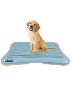 NNC PETS Dog Toilet for Training, Small breed dog potty Toilet with tray, Dog litter tray, for hygiene, Keep paws and floor clean, Portable, Easy To Clean, Durable, Blue Color, Small Size 64 Cm L  - Image 1
