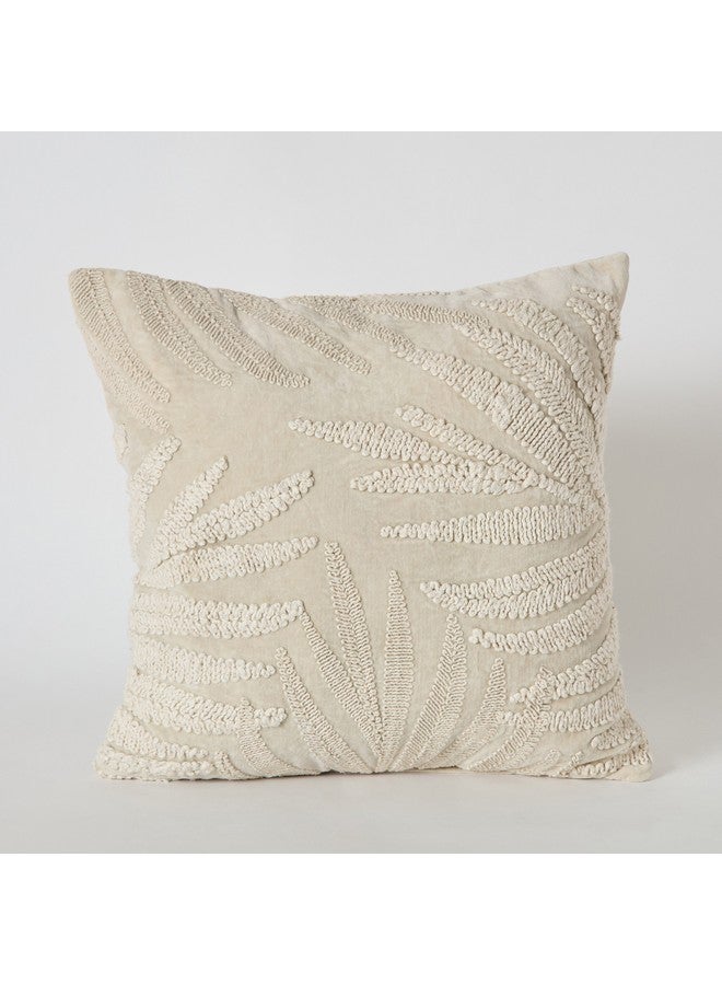 Home Box Taste of Grace Stonsh Leaf Embellished Filled Cushion 45 x 45 cm  - Image 5