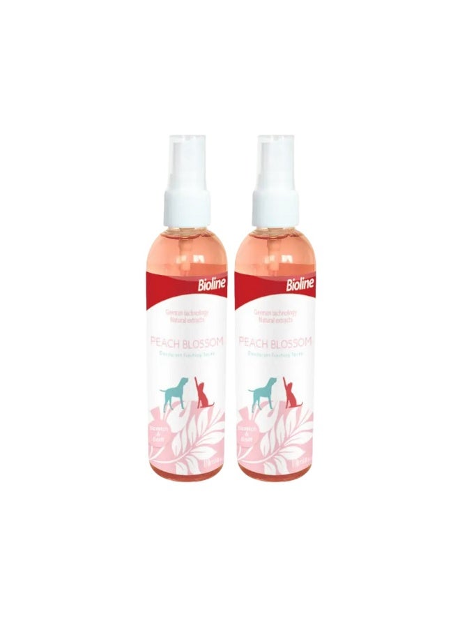 بايولاين مزيل عرق بخاخ منعش برائحة زهر الخوخ من بيولاين، 118 مل (الحجم - 118 مل) (عبوة من قطعتين) - Image 1