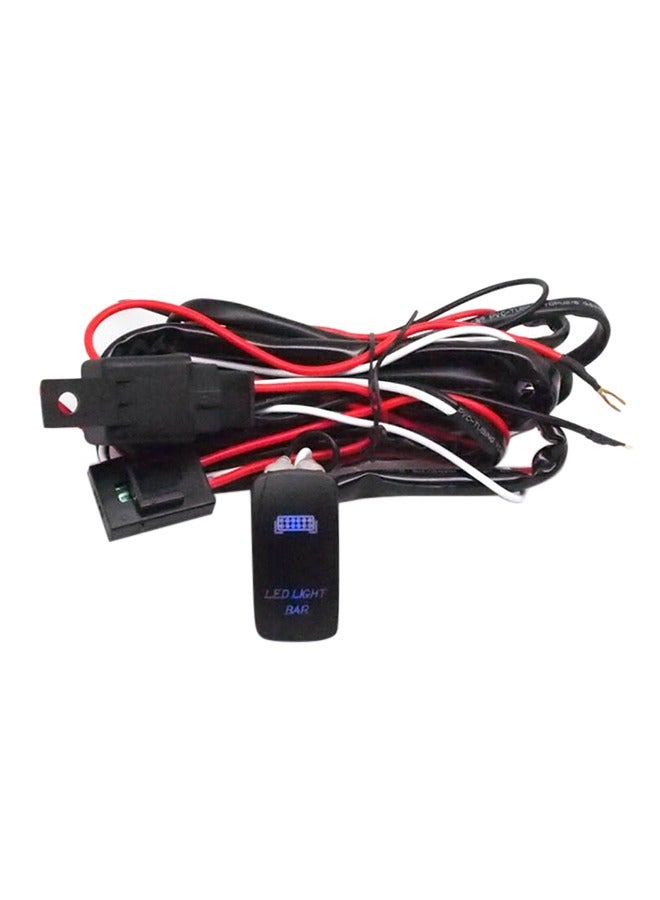 إسكدنيا مجموعة أسلاك توصيل لمفتاح ضوء عمل LED الشامل، مع منصهر ومرحل كهربائي بقدرة 40 أمبير. ملائم للسيارات والشاحنات والدراجات النارية والقوارب - Image 1