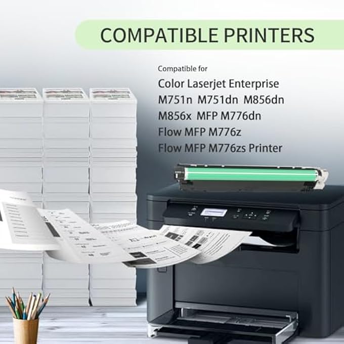 660A DRUM UNIT BLACK W2004A IMAGING UNIT REPLACEMENT FOR COLOR ENTERPRISE M751N M751DN M856DN M856X MFP M776DN FLOW MFP M776Z M776ZS PRINTER(1-PACK) - Image 2