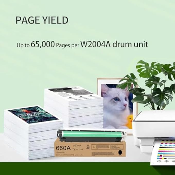 660A DRUM UNIT BLACK W2004A IMAGING UNIT REPLACEMENT FOR COLOR ENTERPRISE M751N M751DN M856DN M856X MFP M776DN FLOW MFP M776Z M776ZS PRINTER(1-PACK) - Image 3