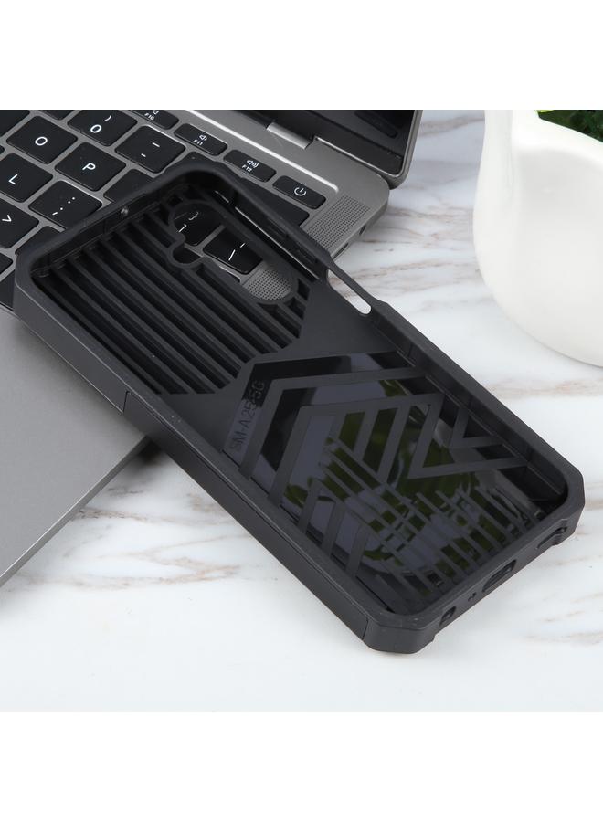 S-TOP Case For Samsung Galaxy A25 Camera Shield Card Slot PC+TPU Phone Case - Image 3