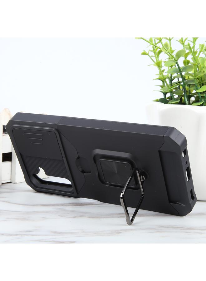 S-TOP Case For Samsung Galaxy A25 Camera Shield Card Slot PC+TPU Phone Case - Image 5