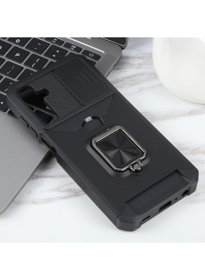 S-TOP Case For Samsung Galaxy A25 Camera Shield Card Slot PC+TPU Phone Case - Image 2