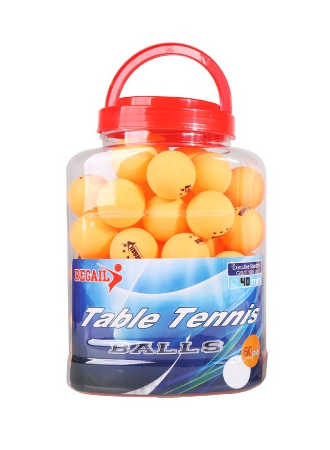 ريجيل هذه علبة تحتوي على 60 كرة تنس طاولة قياسية من نوع REGAIL، بقطر 40 مم، مصممة للتدريب اليومي ولتلبية احتياجات التدريب الاحترافي والاستخدام المكثف. - Image 1