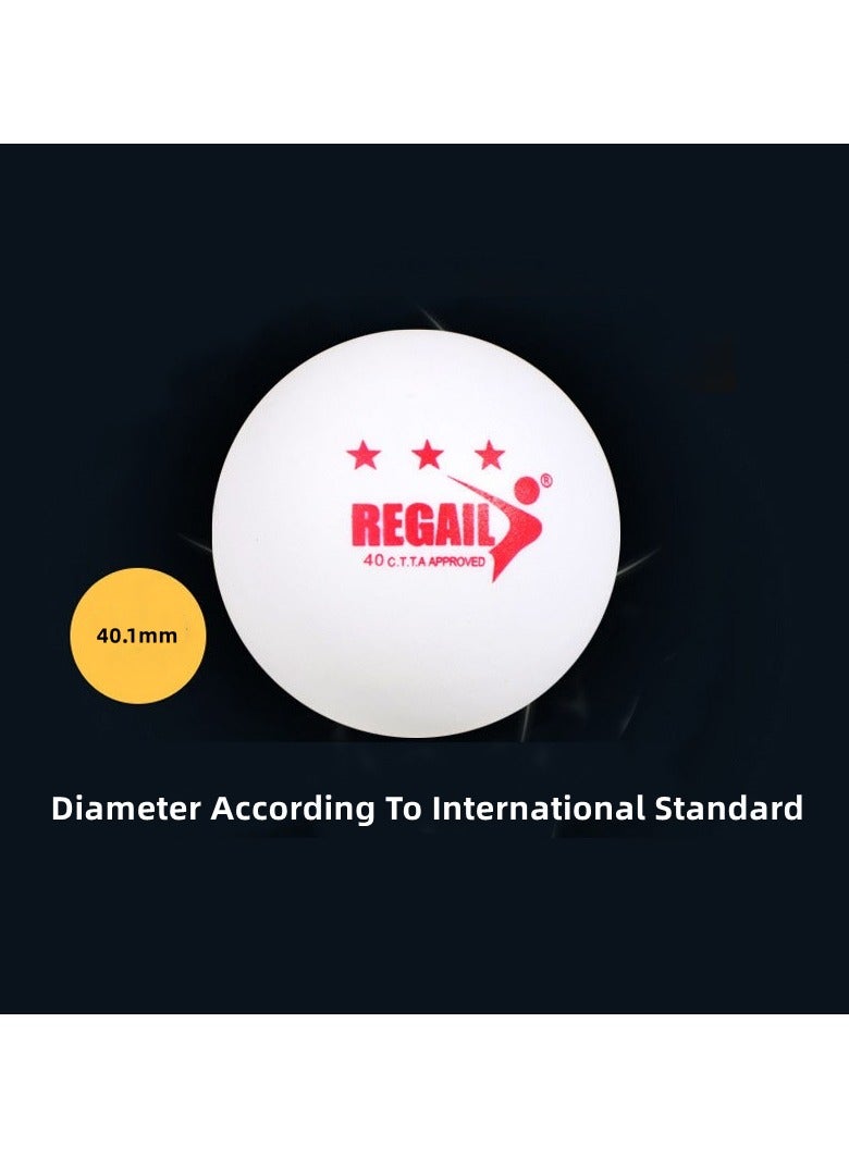 ريجيل هذه علبة تحتوي على 60 كرة تنس طاولة قياسية من نوع REGAIL، بقطر 40 مم، مصممة للتدريب اليومي ولتلبية احتياجات التدريب الاحترافي والاستخدام المكثف. - Image 3