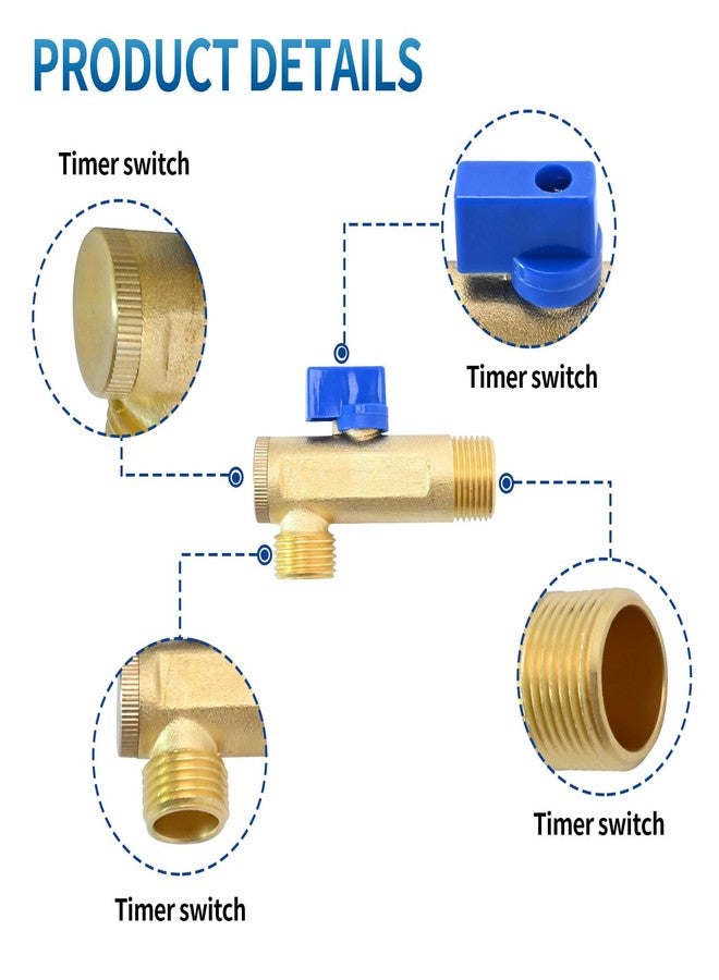 DUZFOREI صمام تصريف إلكتروني من دوزفوري تيار متردد 110 فولت - 120 فولت/50 هرتز، صمام تصريف خزان، مقسم، خزان مياه أوتوماتيكي مؤقت مقاس 1/2 بوصة للهواء المضغوط - Image 5