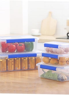 Reko Food Storage Containers, 24,14,7 Liter Stackable Kitchen Organizer Boxes, BPA Free & Microwave Freezer  - Image 2