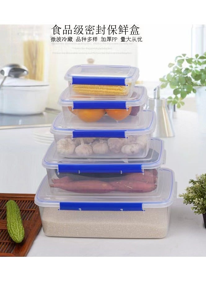Reko Food Storage Containers, 24,14,7 Liter Stackable Kitchen Organizer Boxes, BPA Free & Microwave Freezer - Image 5