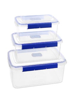Reko Food Storage Containers, 24,14,7 Liter Stackable Kitchen Organizer Boxes, BPA Free & Microwave Freezer  - Image 1