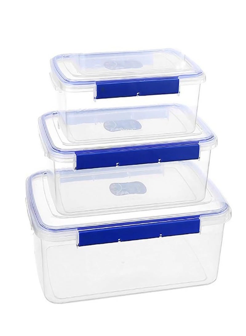 Reko Food Storage Containers, 24,14,7 Liter Stackable Kitchen Organizer Boxes, BPA Free & Microwave Freezer - Image 1