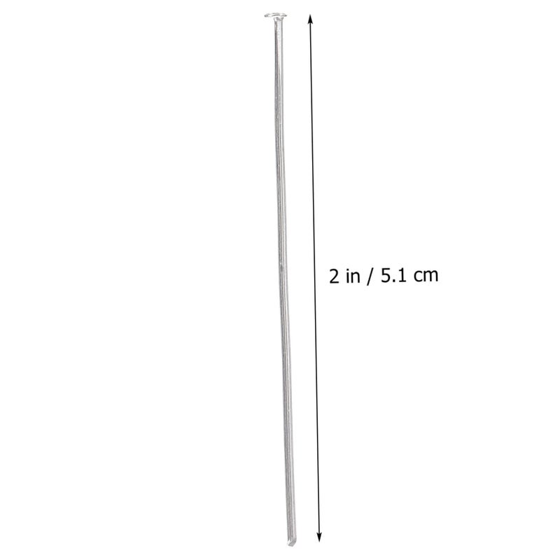 Silver Head Pins 400pcs Flat Head Metal Beading Pins For DIY Jewelry Making And Crafts - Image 3