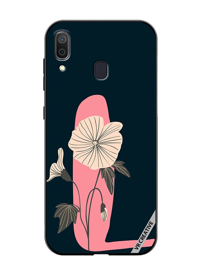 VR CREATIVE Protective Case Cover For Samsung Galaxy A30 Alphabet L Design Multicolour - Image 1