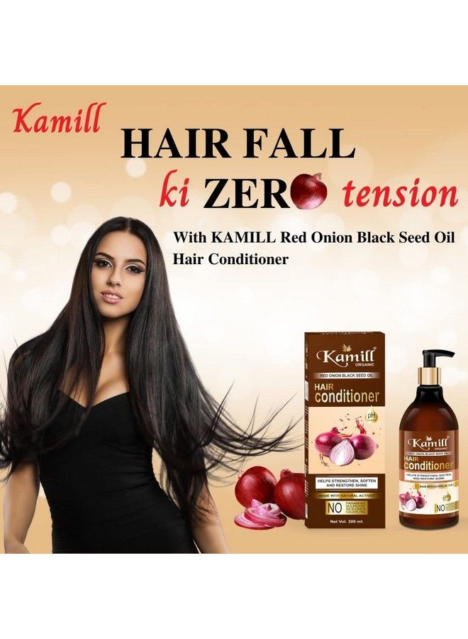 Kamill Organic Red Onion Hair Treatment Conditioner For Dandruff/Hairfall/Curly Hair/Damaged Hair 300Ml - Image 3